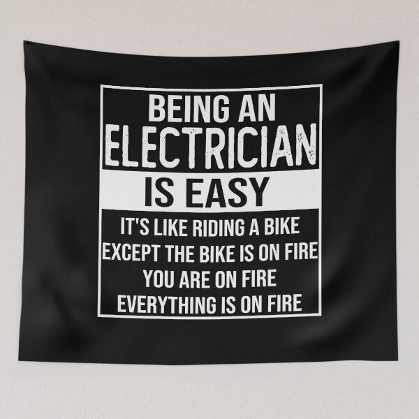 Item preview, Funny electrician saying: being an electrician is easy electrician gifts designed and sold by alaechamlal.