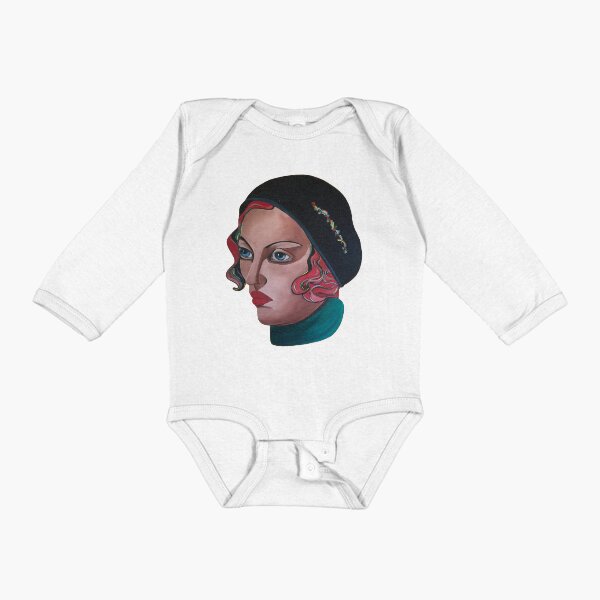 Art Deco Gloria Long Sleeve Baby One-Piece