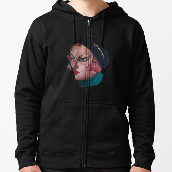 Art Deco Gloria Zipped Hoodie