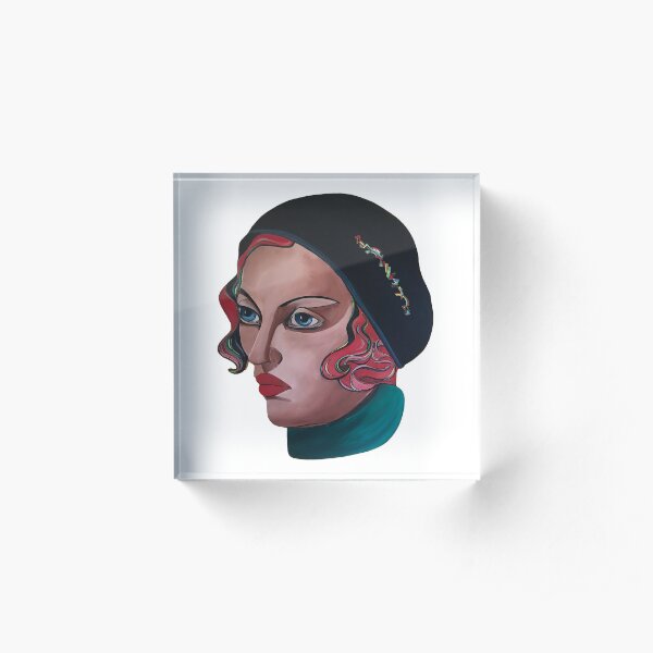 Art Deco Gloria Acrylic Block