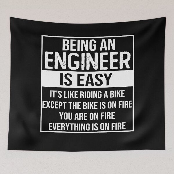 Item preview, Funny engineer saying: being an engineer is easy engineer gifts designed and sold by alaechamlal.