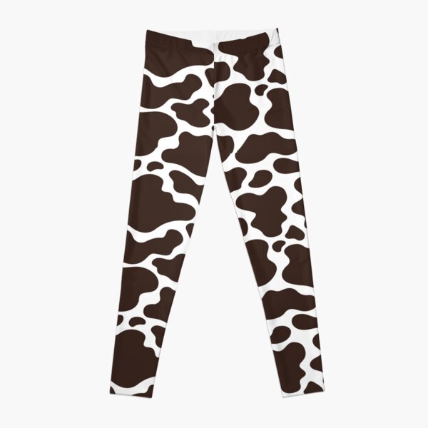 Tan Cow Print Leggings