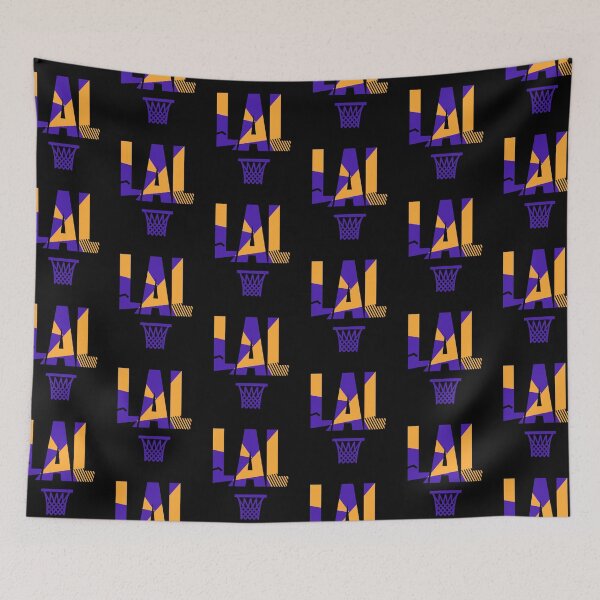 Item preview, LAL Retro Basketball Black designed and sold by concordbred.