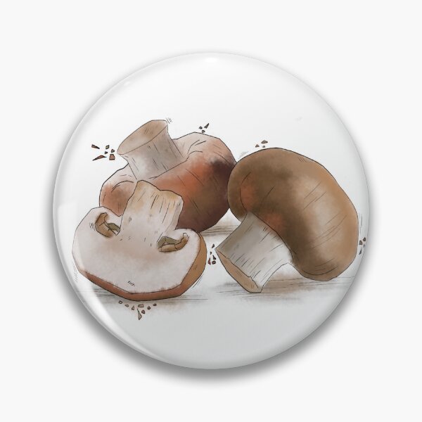 Item preview, Mushroom stickers - Champignons de Paris designed and sold by DimancheEtoile.