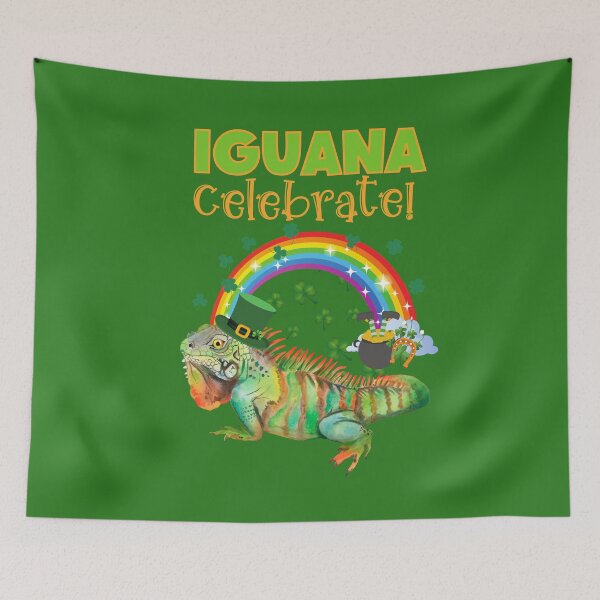 Item preview, Punny Iguana be Irish for the day  Iguana Celebrate, St. Patrick’s Day Iguana designed and sold by Mumzy2many.