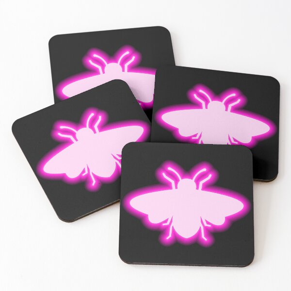 Item preview, Neon Bees - Pink designed and sold by purplevamp.