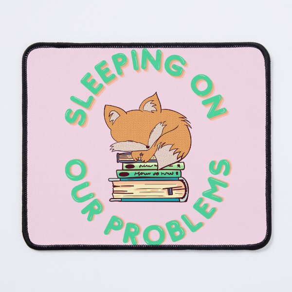 Item preview, Sleeping on our problems fox designed and sold by Give Me that Pencil.