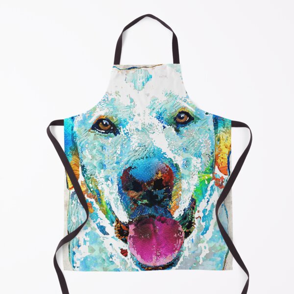 Item preview, Beautiful Colorful Labrador Retriever Dog Art - Happiness designed and sold by Sharon Cummings Art.