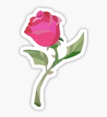 Stain Glass Rose - Beauty & the Beast Sticker