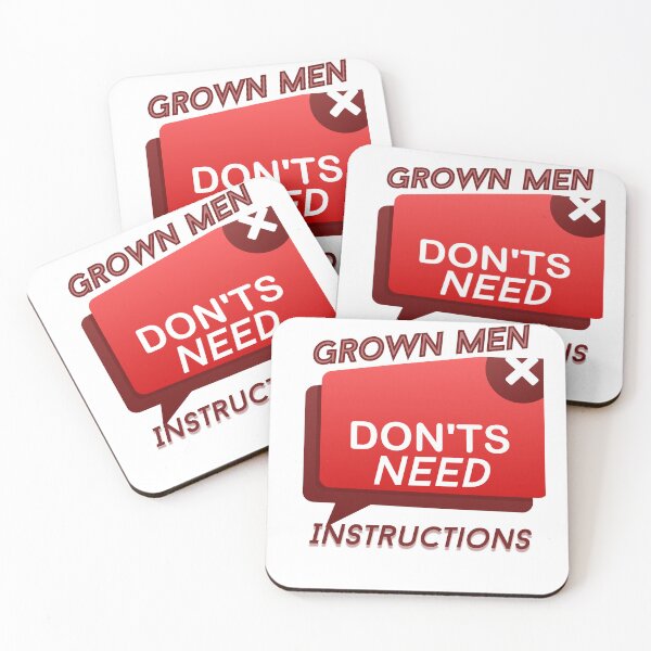Item preview, Grown Men Don't Need Instructions  designed and sold by samoray01.
