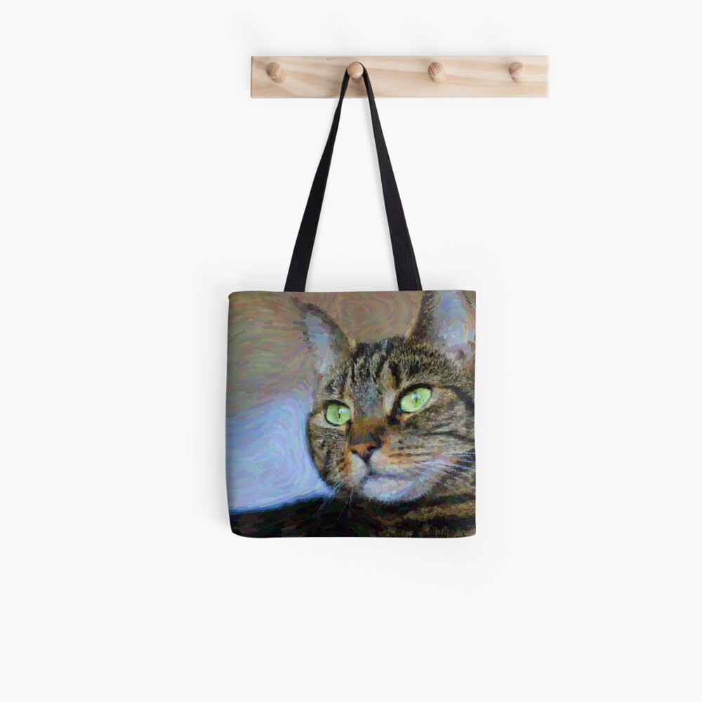 Tabby Cat Beauty Feline Art Tote Bag