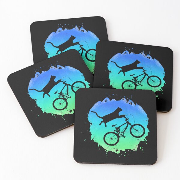 Item preview, Cat Bike Motor Rider Biker Cyclist Vintage Kitten Owner Love Watercolor Style Women Men Gift Fi designed and sold by yeseniaval.