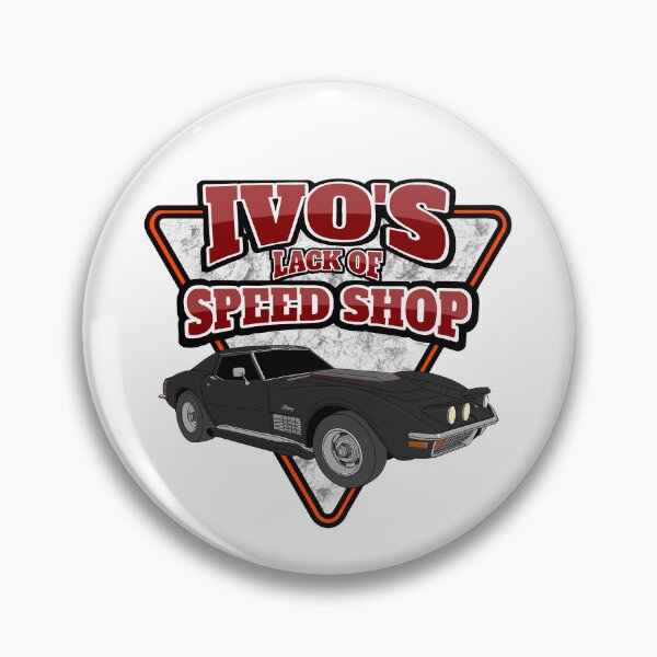 Item preview, "IVO'S Lack Of Speed Shop" Max's Corvette Logo v2 designed and sold by PROIVO13.