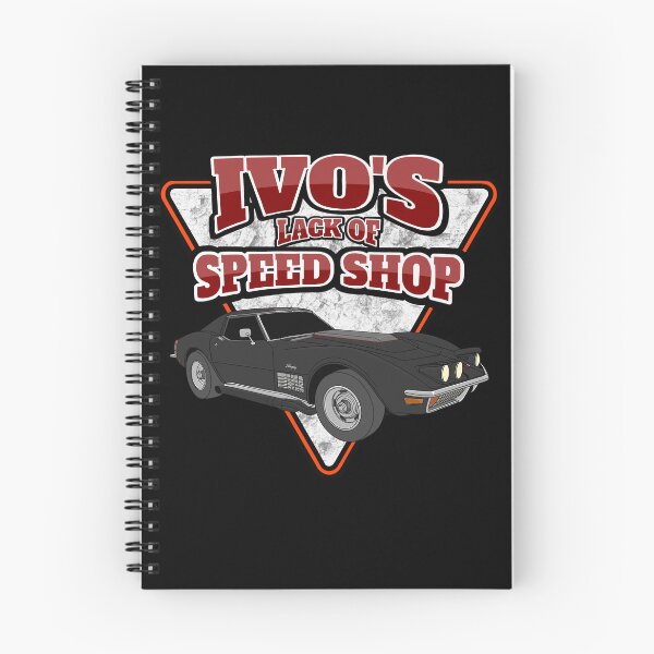 Item preview, "IVO'S Lack Of Speed Shop" Max's Corvette Logo v2 designed and sold by PROIVO13.