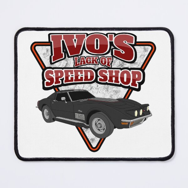 Item preview, "IVO'S Lack Of Speed Shop" Max's Corvette Logo v2 designed and sold by PROIVO13.