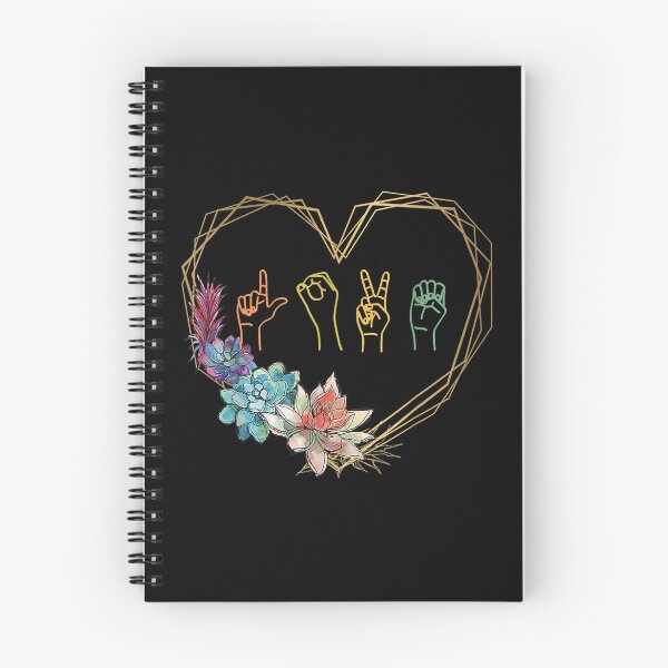 Item preview, Love Sign Language Floral Heart Asl Valentine's Day  designed and sold by wendyy88.