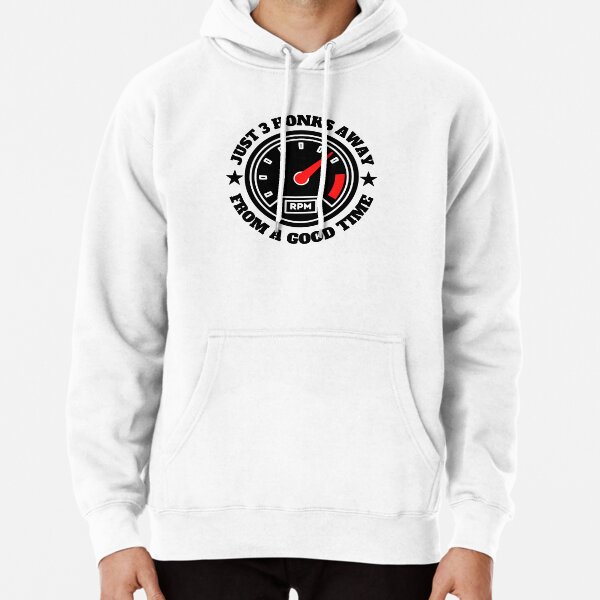 Oversized Speed Chaser Moto Print Hoodie