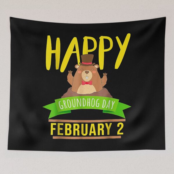 Item preview, Happy Groundhog Day February 2 Animal Forecasting  designed and sold by wendyy88.