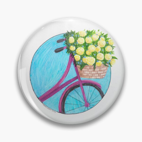 Item preview, Bicycle Flower Basket designed and sold by ReneeDixonArt.