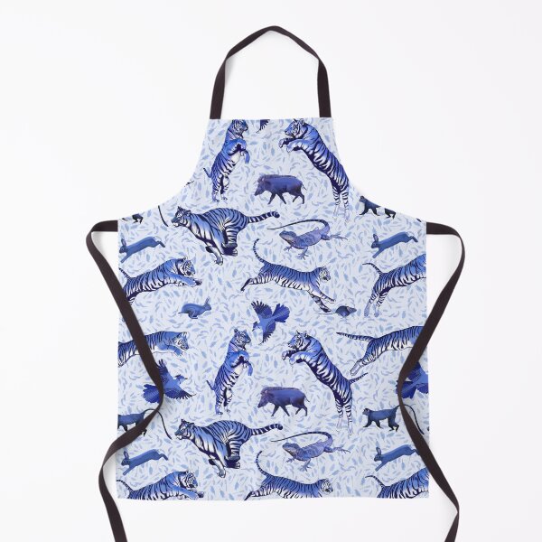 Item preview, Leaping Blue Tigers and food web designed and sold by LisetteBaron.