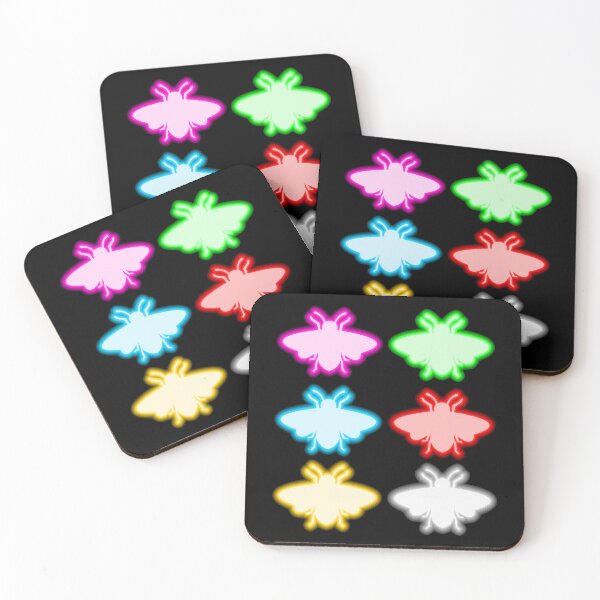 Item preview, Neon Bees - Multi designed and sold by purplevamp.