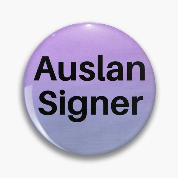 Item preview, Auslan Signer Pin (colour 2) designed and sold by lucywilmore.