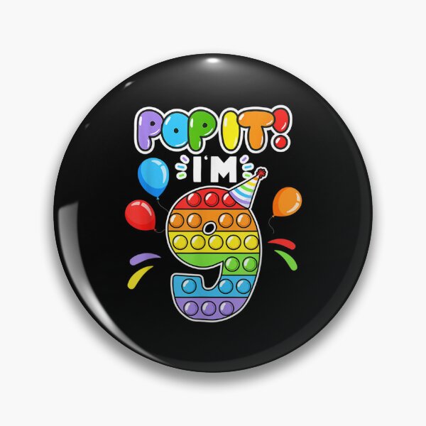 Item preview, Birthday Kids Pop It I Am 9 Years Old 9th Birthday Fidget  designed and sold by wendyy88.