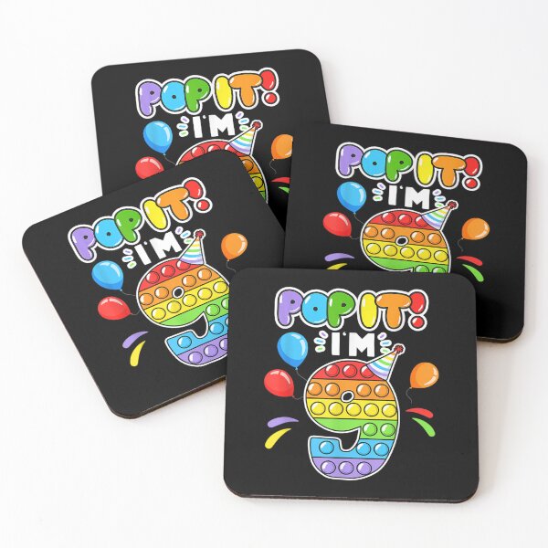 Item preview, Birthday Kids Pop It I Am 9 Years Old 9th Birthday Fidget  designed and sold by wendyy88.