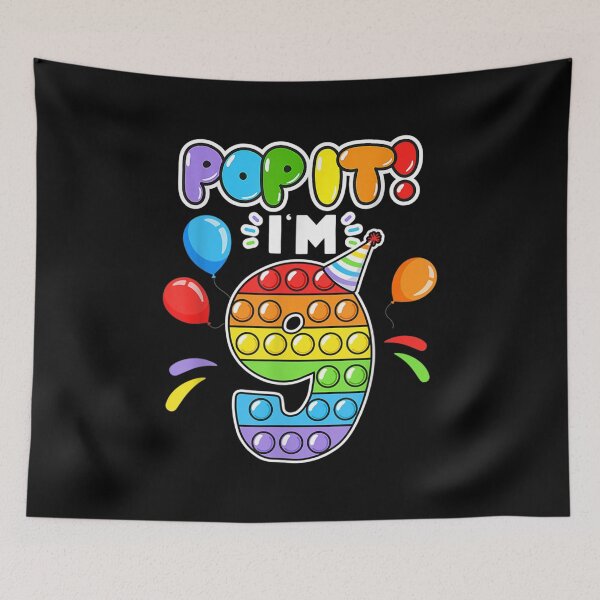 Item preview, Birthday Kids Pop It I Am 9 Years Old 9th Birthday Fidget  designed and sold by wendyy88.