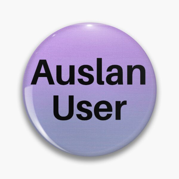 Item preview, Auslan User Pin (colour 2) designed and sold by lucywilmore.