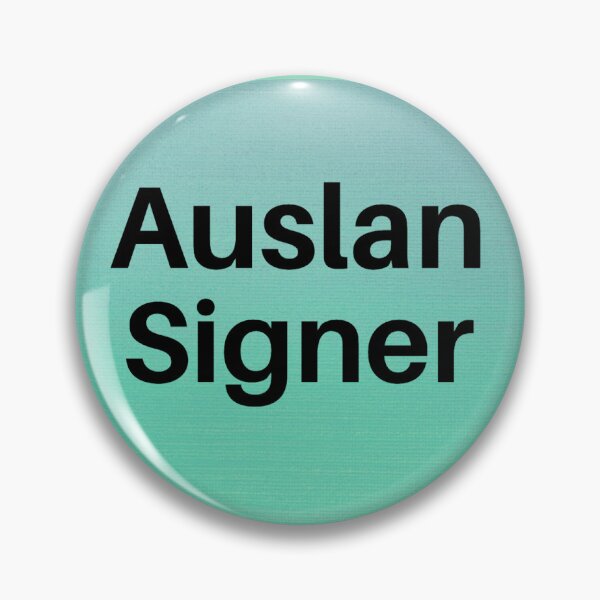 Item preview, Auslan Signer Pin (colour 3) designed and sold by lucywilmore.