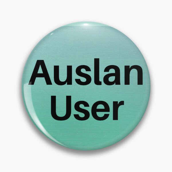 Item preview, Auslan User Pin (colour 3) designed and sold by lucywilmore.