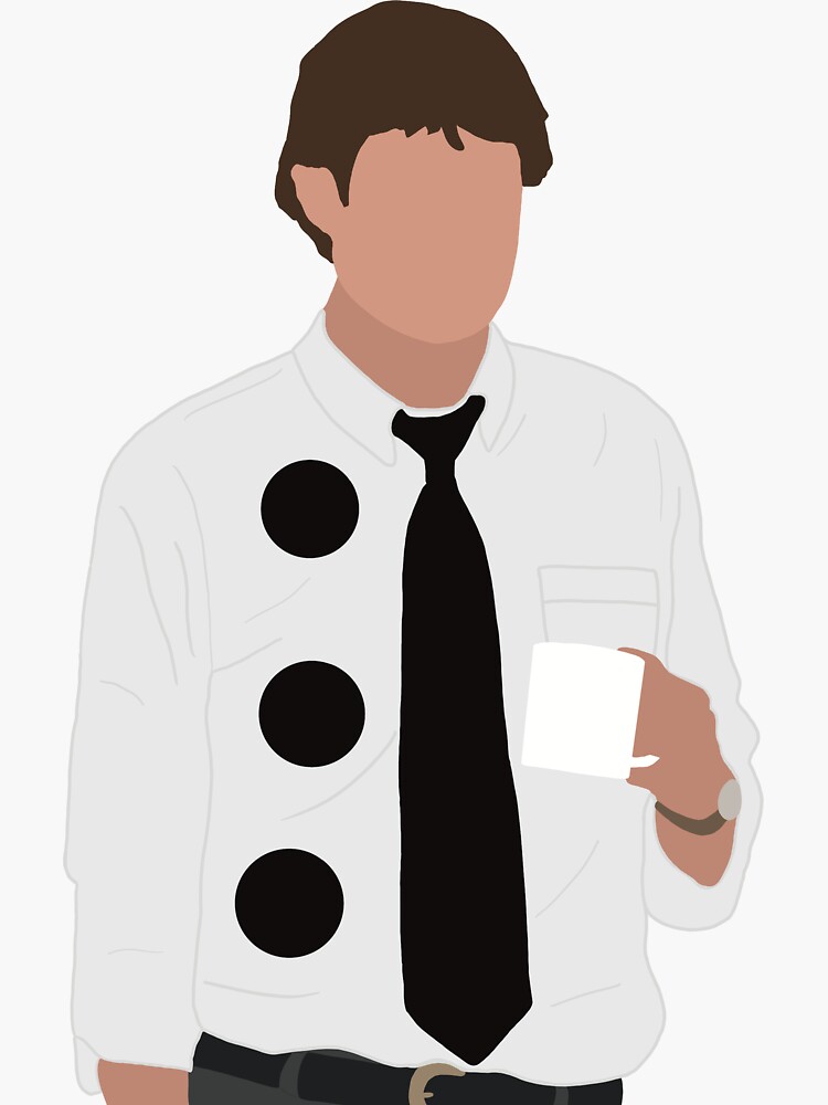 "The Office Jim Three Hole Punch Sticker" Sticker by cjwillenbring