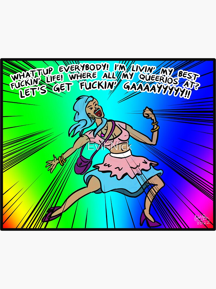 Thumbnail 3 of 3, Sticker, Trans Euphoria - Femme designed and sold by Evil-Nick.