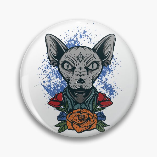 Item preview, Sphynx cat with flowers  designed and sold by Scopestor.