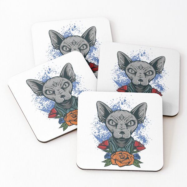 Item preview, Sphynx cat with flowers  designed and sold by Scopestor.