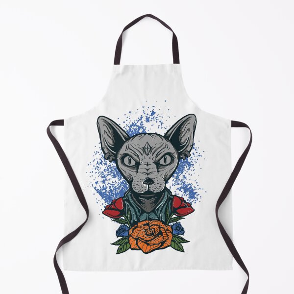 Item preview, Sphynx cat with flowers designed and sold by Scopestor.