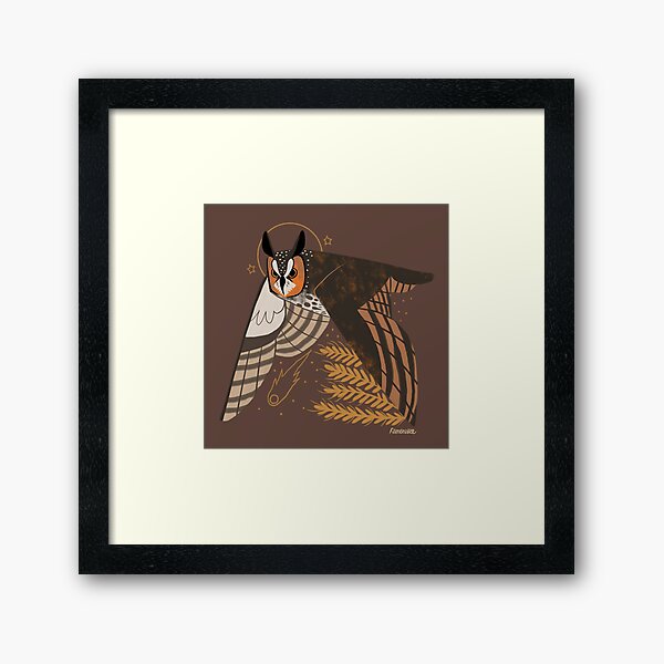 Familiar - Long Eared Owl Framed Art Print