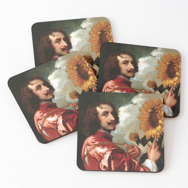 Item preview, Self Portrait with a Sunflower - Anthony van Dyck designed and sold by thegallerist.