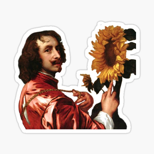 Item preview, Self Portrait with a Sunflower - Anthony van Dyck designed and sold by thegallerist.