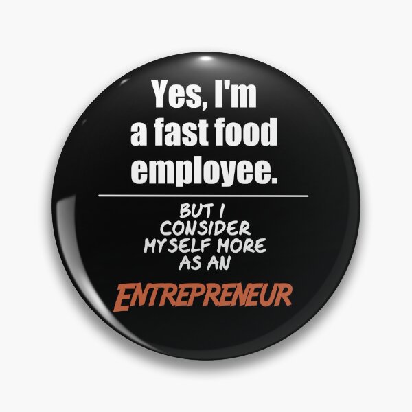 Item preview, entrepreneur fast food t-shirt designed and sold by FunnyDeeMerch.