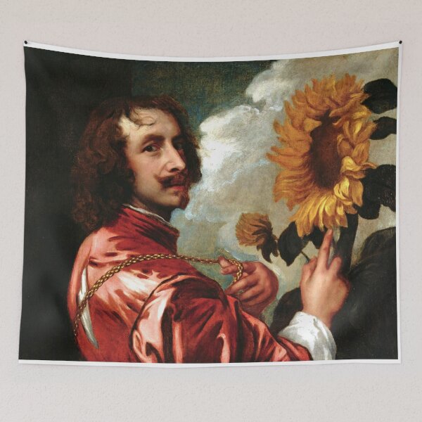 Item preview, Self Portrait with a Sunflower - Anthony van Dyck designed and sold by thegallerist.