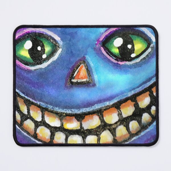 Item preview, Vintage Halloweenies Grinning Blue Cat designed and sold by Falln.