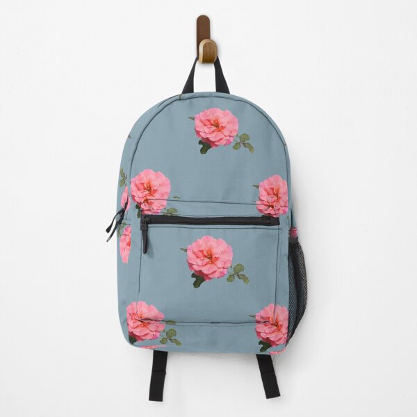 Item preview, Pink Rose with Leaves on Light Blue designed and sold by STHogan2.