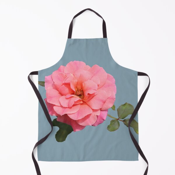 Item preview, Pink Rose with Leaves on Light Blue designed and sold by STHogan2.