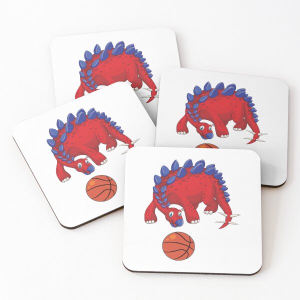 Item preview, Dinosaur Playing Basketball,Funny Good Dinosaur Basketball Lovers Cool Red Blue Design designed and sold by pedrored369.