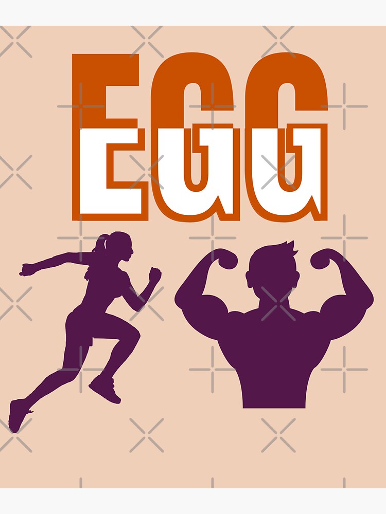 "Egg gym" Sticker by Redbubble