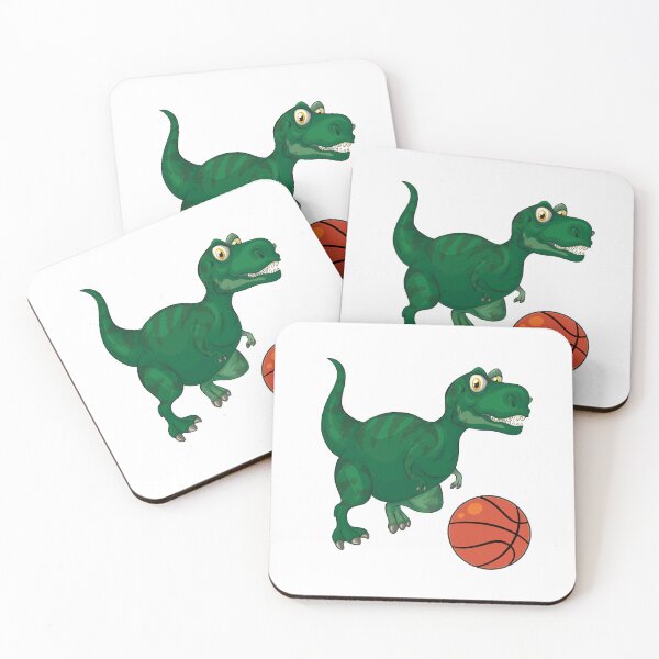 Item preview, Dinosaur Playing Basketball,Funny Good Dinosaur Basketball Lovers Cool Green Design designed and sold by pedrored369.