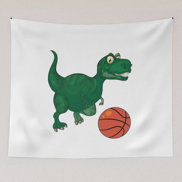 Item preview, Dinosaur Playing Basketball,Funny Good Dinosaur Basketball Lovers Cool Green Design designed and sold by pedrored369.