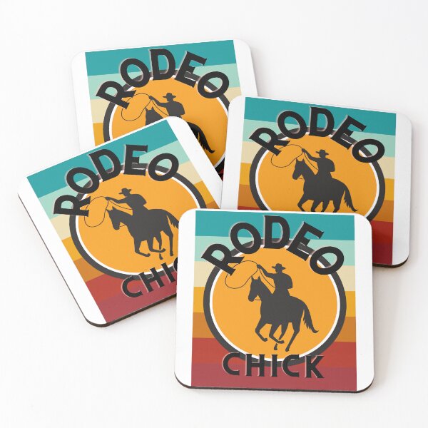 Item preview, Retro sunset Rodeo Hat Chick 2 designed and sold by TIPJ.